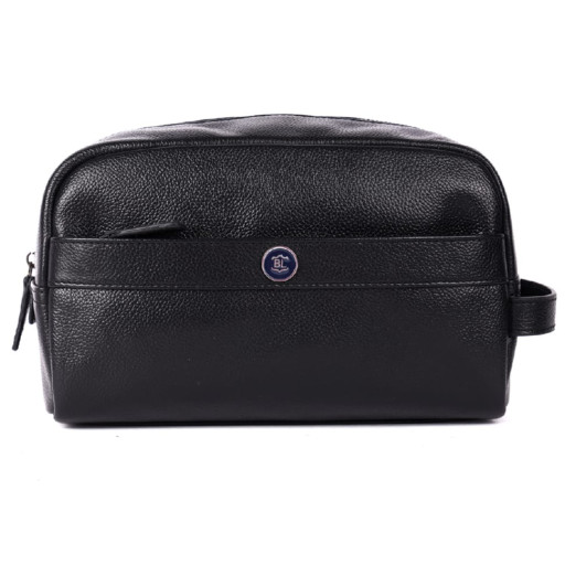 Несесер шкіряний Brampton London Aqualuxe Black (Чорний)