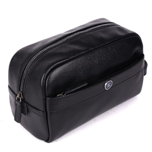 Несесер шкіряний Brampton London Aqualuxe Black (Чорний)