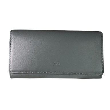 Leather wallet New Rainbow 3435 grigio gray