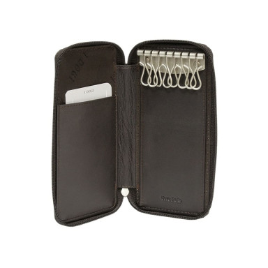 Leather key holder Cortina 5026 moro brown