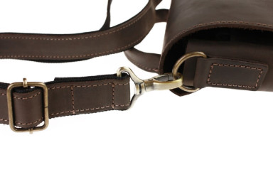 Men's leather shoulder bag SULLIVAN 354145(46) brown