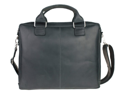 Сумка чоловіча для документів велика шкіряна А4 SULLIVAN 7429 (45) чорна