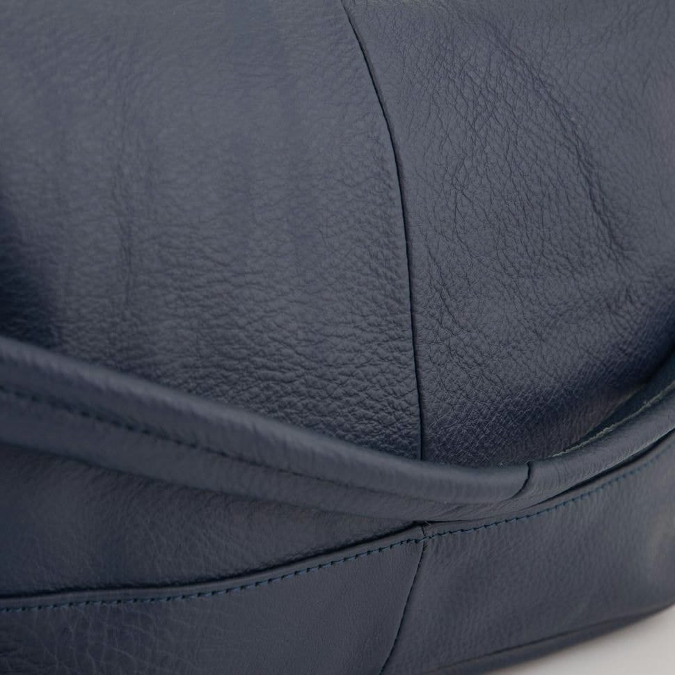 Шкіряна сумка жіноча синя Riche NM20-W891BL