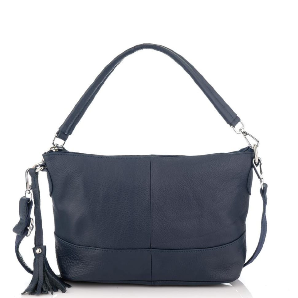 Шкіряна сумка жіноча синя Riche NM20-W891BL