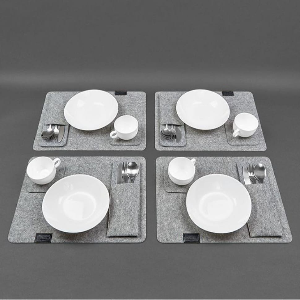 Набір для сервірування столу на 4 персони чорний