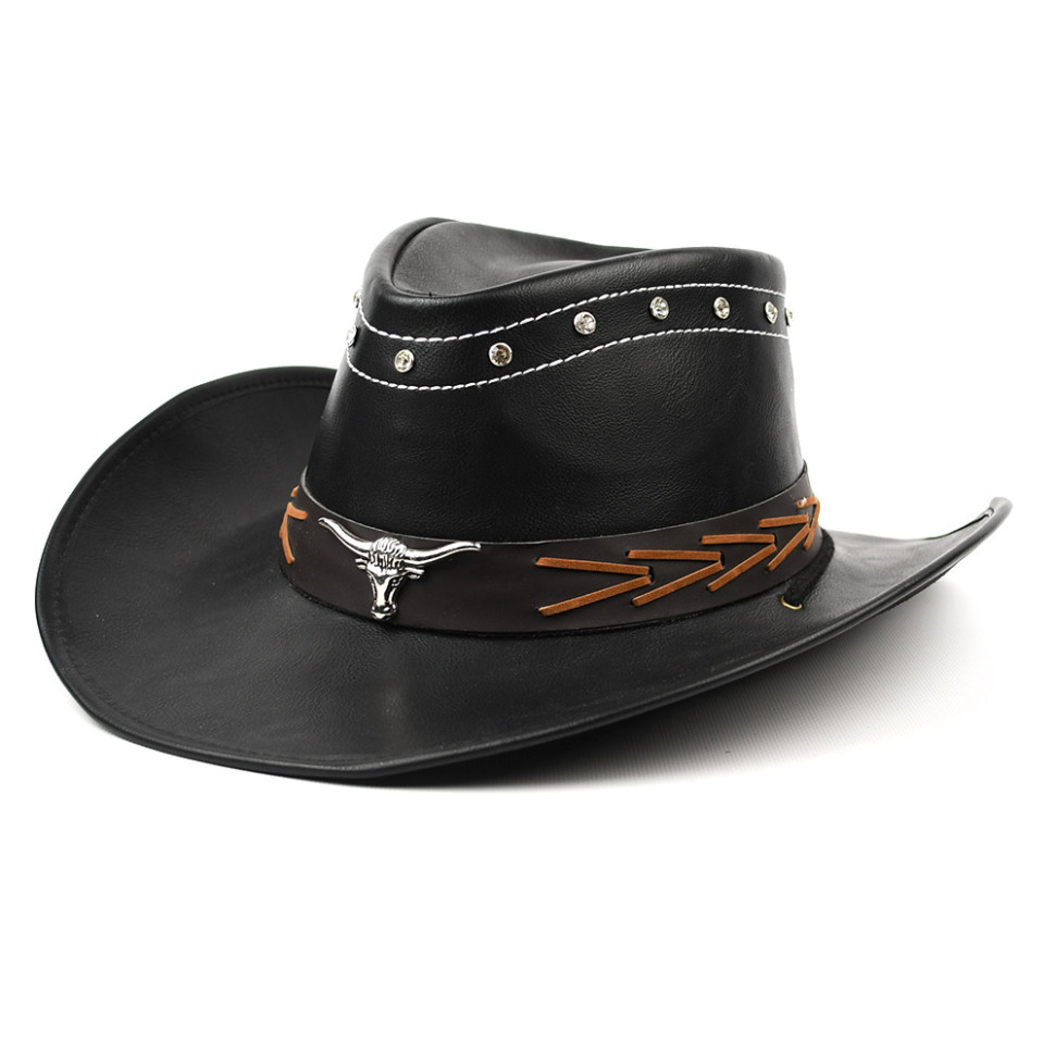 Bexhill ht-st1-ga2 classic cowboy hat made of eco (vegan) leather