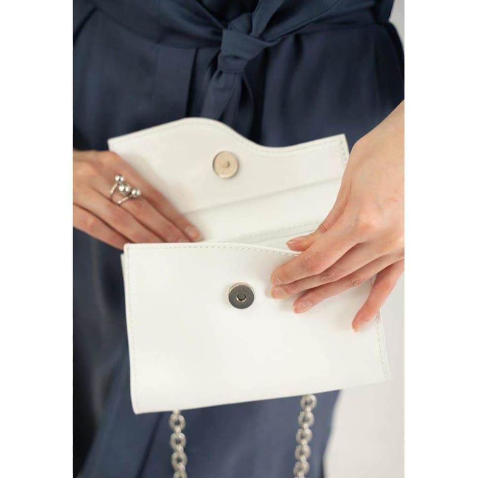 Жіноча шкіряна сумка Luna біла