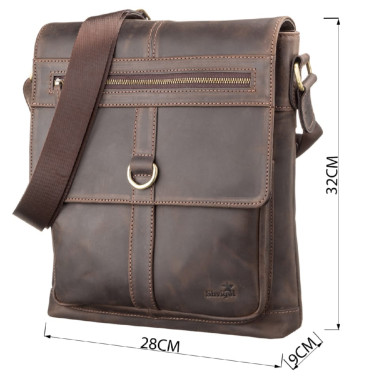 Men's bag SHVIGEL 11113 leather Brown