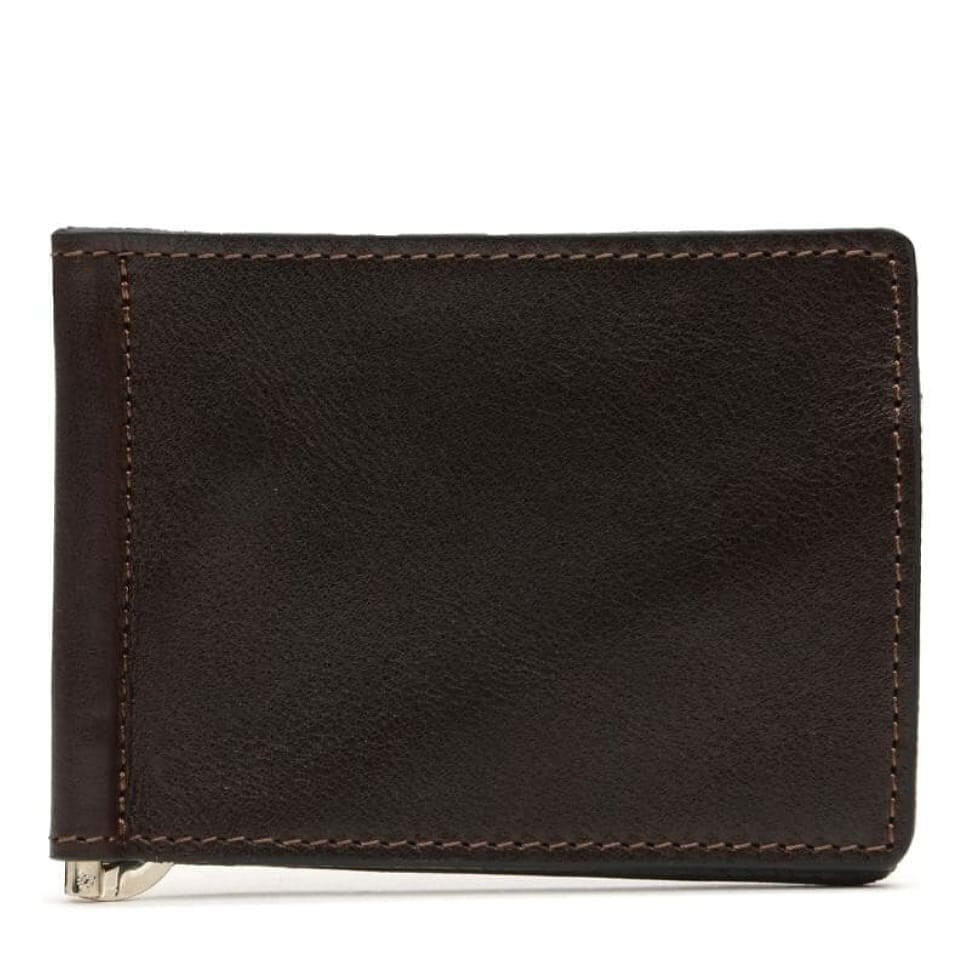 Чоловічий шкіряний затискач для купюр V1GQ7