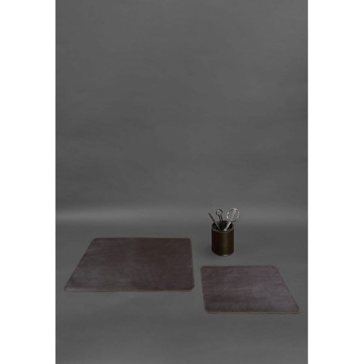 Настільний набір із натуральної шкіри 1.0 темно-коричневий краст