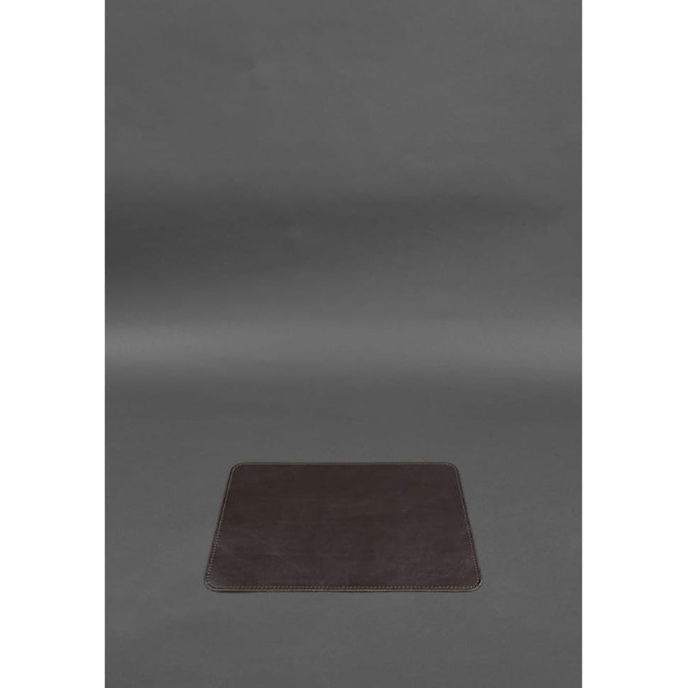 Table set made of genuine leather 1.0 dark brown crust