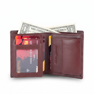 Hammonds Flycatcher HF514 Croc Brown Leather Men's Wallet