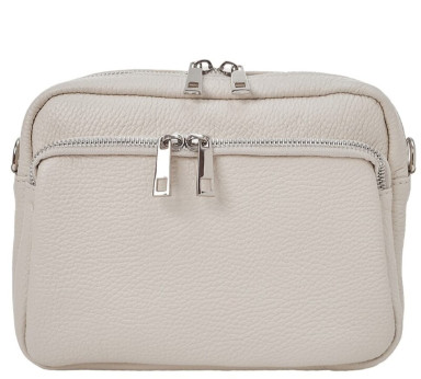 Кожаная женская сумка Virginia Conti Italy - Art03283beige