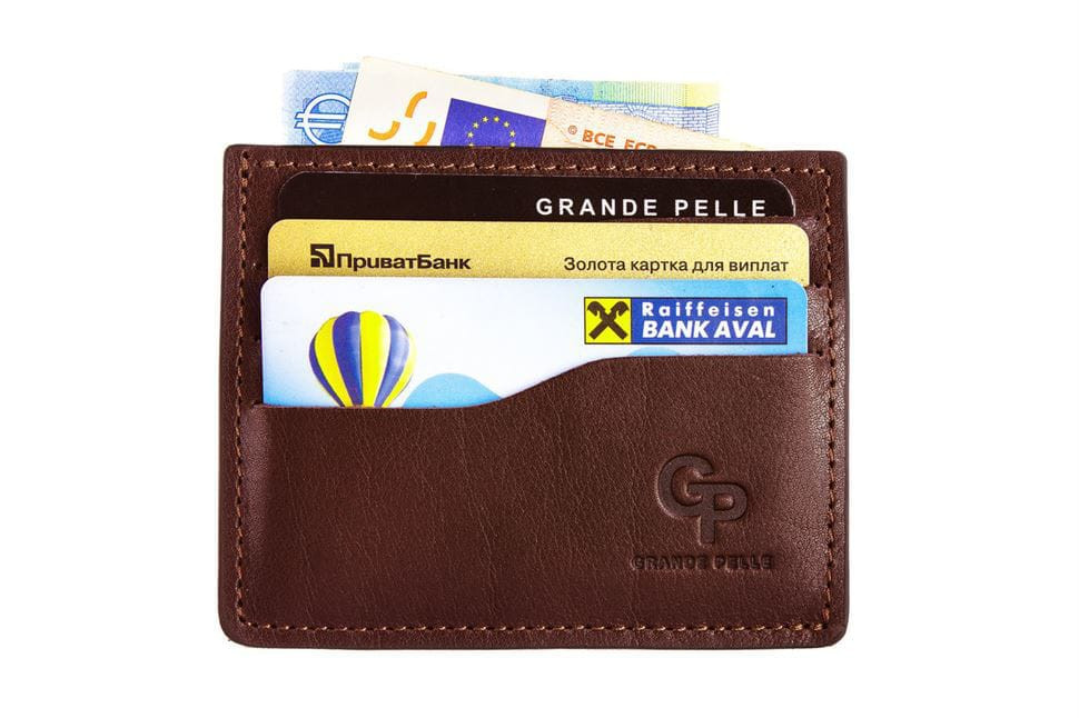 Кардхолдер CardCase, коньяк GP 305623 GRANDE PELLE - купити в Україні