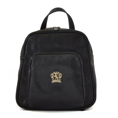 Pratesi BNE185 - Sirmione Backpack in cowhide leather Bruce Black