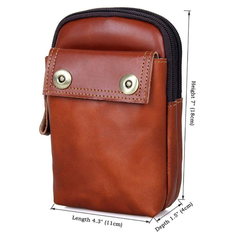 Універсальна сумка - органайзер на пояс зі шкіри John McDee 5001B