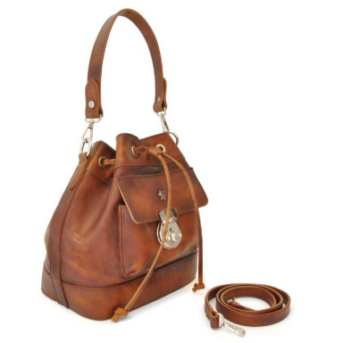 Pratesi BMA173 - Castelfiorentino Shoulder Bag in cowhide leather Bruce Brown
