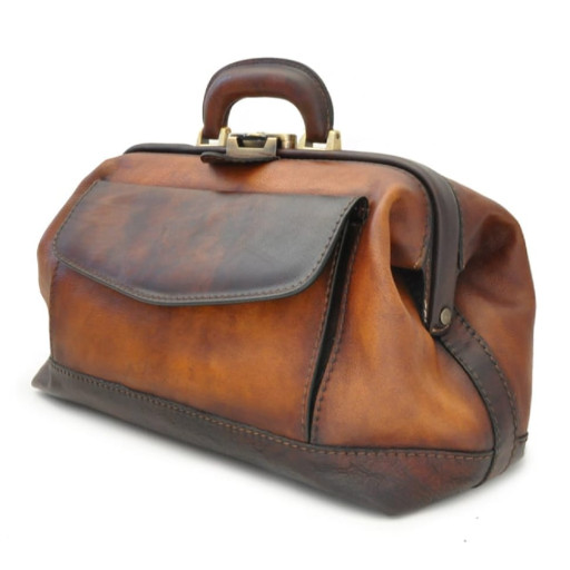 Pratesi BCH562 - Doctor Bag in cow leather Bruce Chianti