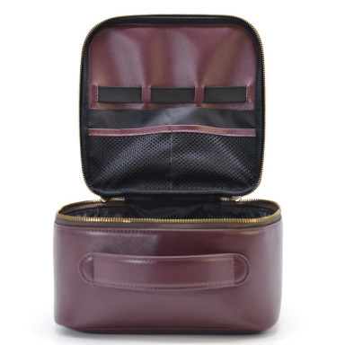 Beauty case, leather cosmetic bag, organizer for cosmetics TARWA GX-1001-4lx