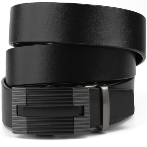 Стильний ремінь Vintage 20810 Чорний