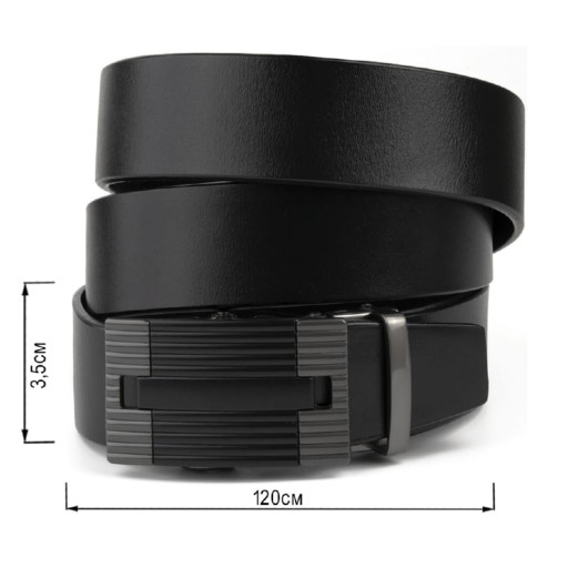 Стильний ремінь Vintage 20810 Чорний