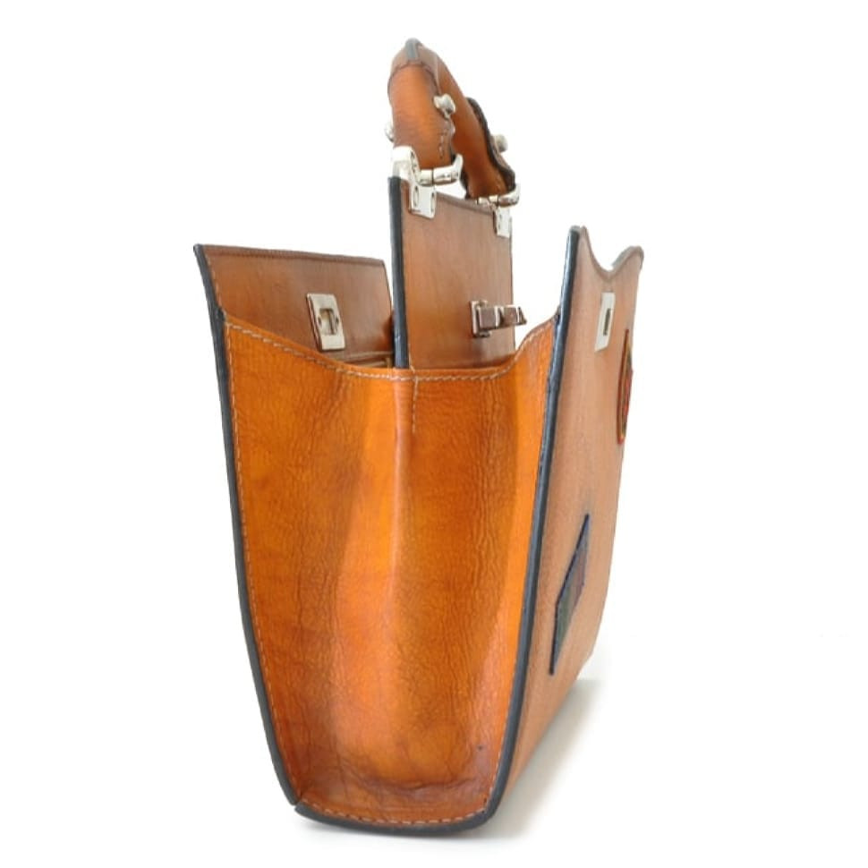 Pratesi BNE150/26 - Lady Bag Anna Maria Luisa de' Medici Small in cow leather Bruce Black