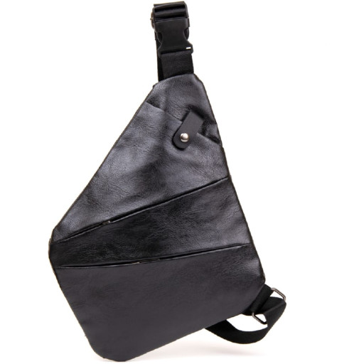 Сумка слінг шкірозамінник Vintage 20565 Чорна