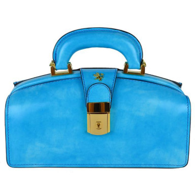 Pratesi RSB120/N - Lady Brunelleschi Bag in cow leather Radica Sky-Blue
