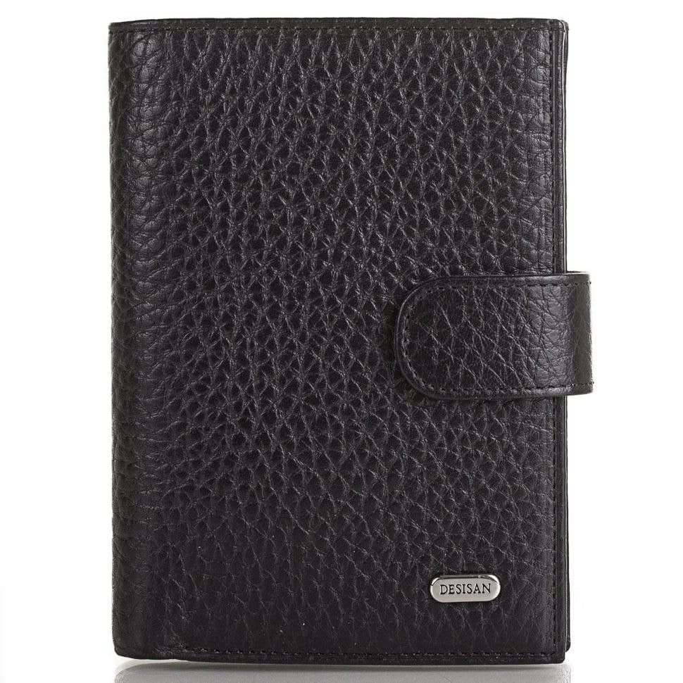 Обкладинка на автодокументи шкіряна Desisan 101-011 чорний флотар