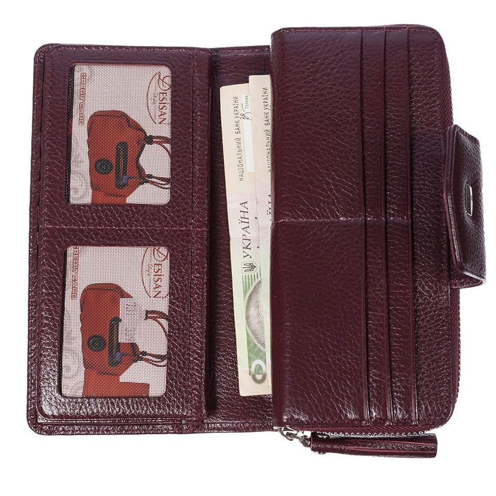 Гаманець жіночий шкіряний Desisan 731-339 бордо флотар