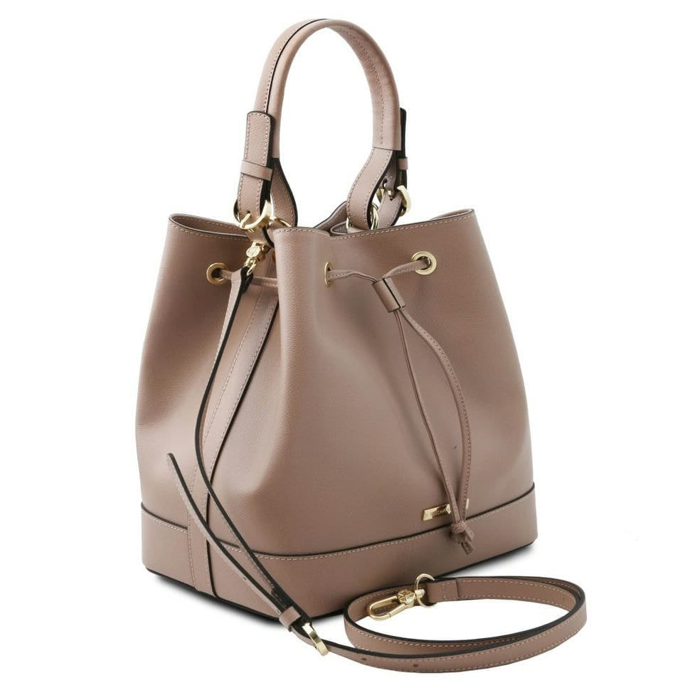 Шкіряна сумка-відро Minerva Tuscany TL141576