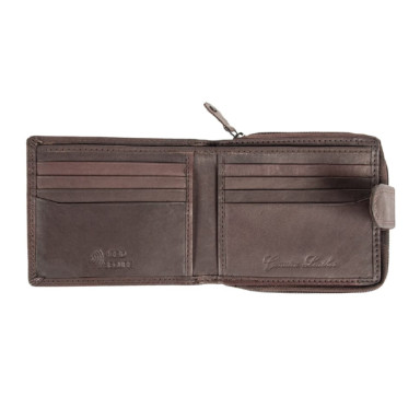 Leather wallet for men Ridgeback JBNC43MN Brown