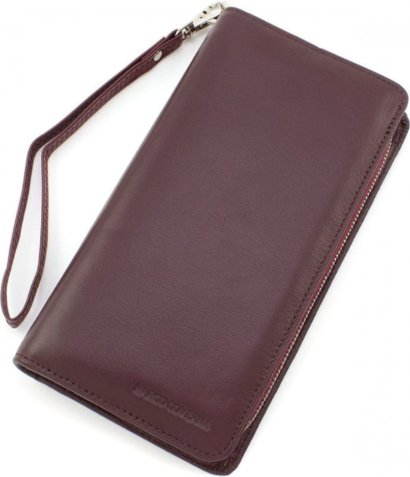 Жіночий шкіряний коричневий гаманець Marco Coverna (18893) MC-1-6056-8 brown