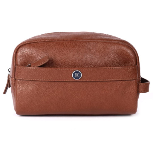 Несесер шкіряний Brampton London Aqualuxe Tan (Рудий)