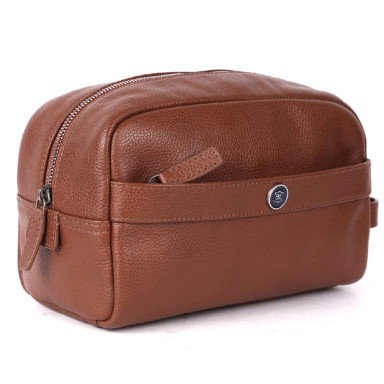 Leather Necessary Bag Brampton London Aqualuxe Tan (Red)