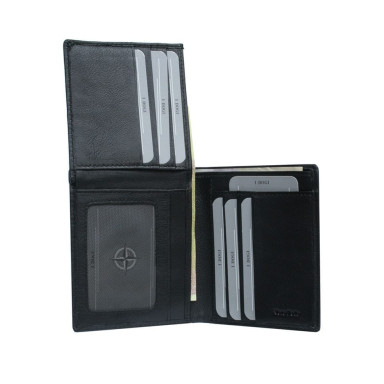 Leather wallet Cortina 5079 nero black