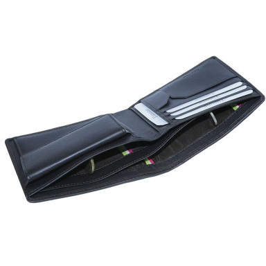 Leather wallet Timone intrecciato 12013 moro brown
