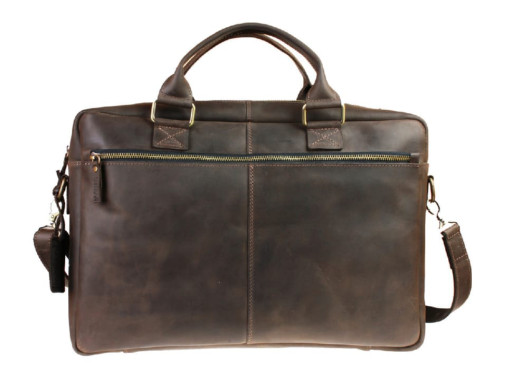 Сумка чоловіча для документів велика шкіряна А4 SULLIVAN 74226 (59) коричнева