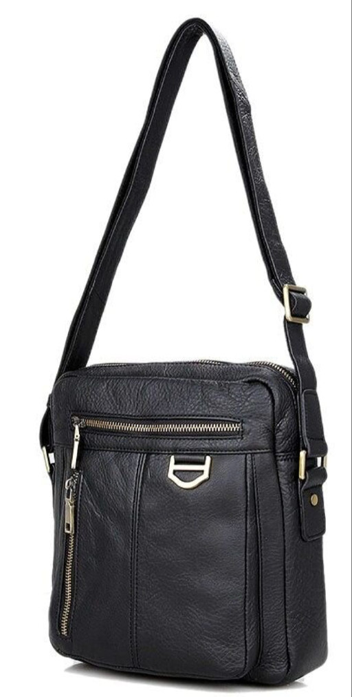 Сумка чоловіча Vintage 14436 через плече Чорна