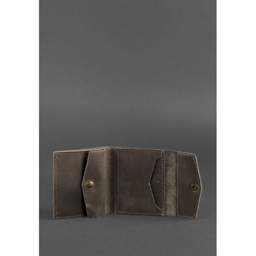 Шкіряний гаманець 2.1 темно-коричневий Crazy Horse