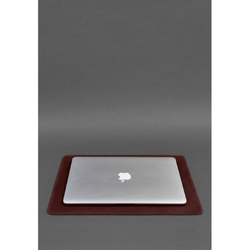 Настільний набір із натуральної шкіри 1.0 бордовий Crazy Horse