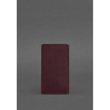 Кожаный чехол для iPhone 11 Бордовый Crazy Horse