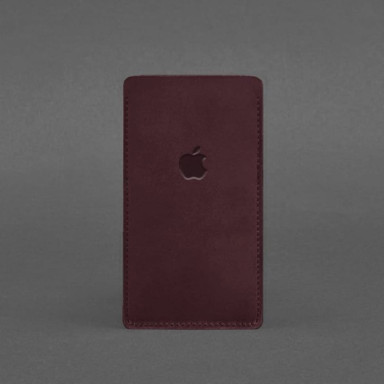 Кожаный чехол для iPhone 11 Бордовый Crazy Horse