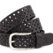 Кожаный ремень Casual, черный перфорация Grande Pelle 430011208