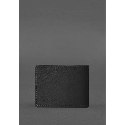 Leather cover for the ID of the State Tax Service Black