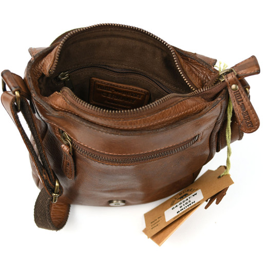 Чоловіча сумка через плече месенджер HB6163WHB HILL BURRY жниварка