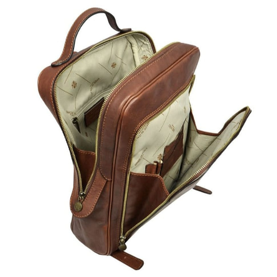 Шкіряний рюкзак - Sun Also Rises - коньяк Time Resistance 5187501