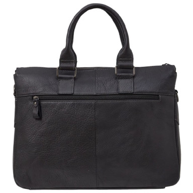 Портфель мягкий кожаный BUFFALO BAGS M5032A черный