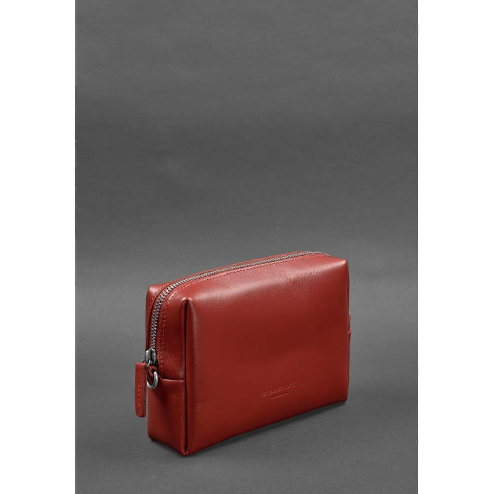 Шкіряна косметичка-несесер 3.0 Червона