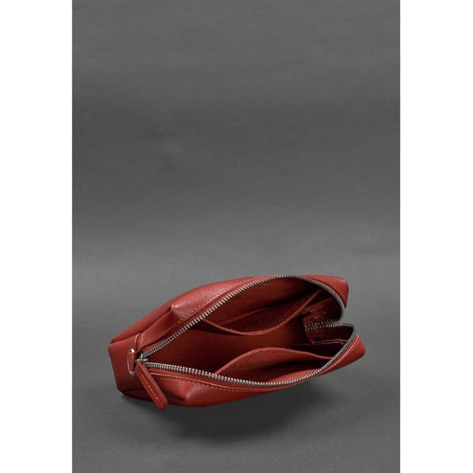 Шкіряна косметичка-несесер 3.0 Червона